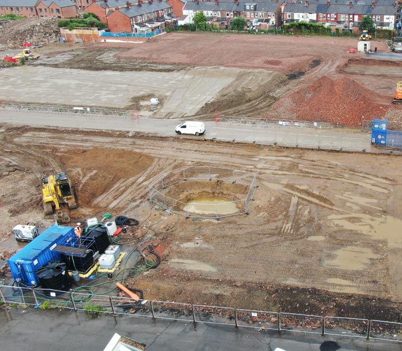 Soil & groundwater remediation on a former coated fabrics factory site, Greater Manchester